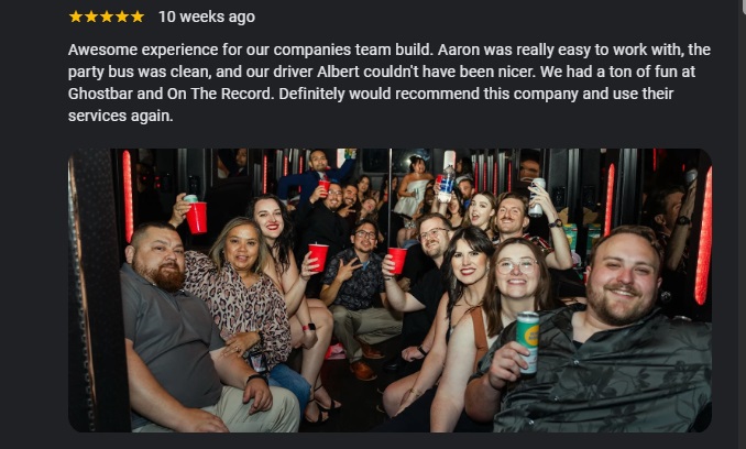 5 star Google review GXP Tours